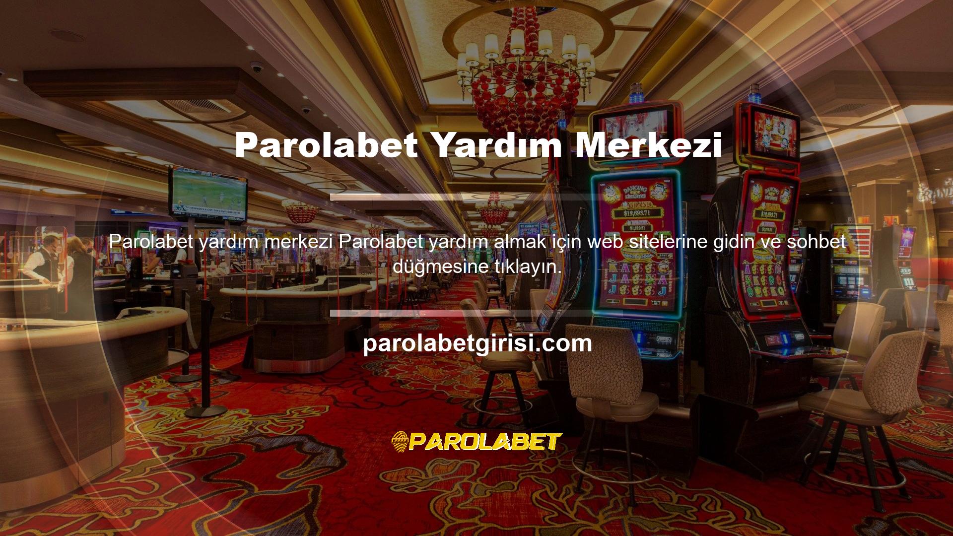 Ayrıca web sitesi bağlantısını Parolabet çevrimiçi desteğine sahip olan bağlantısını da değiştirebilirsiniz